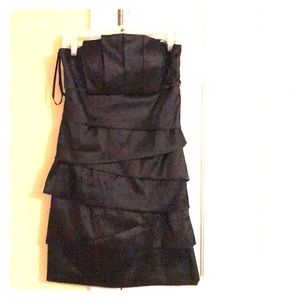 Black cocktail strapless dress!!